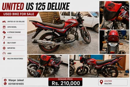 United US 125 Deluxe 2016 for Sale