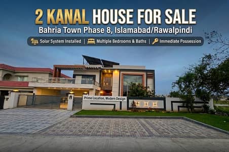2 Kanal Hill View Designer Brand New House for Sale| Prime Location| Bahria Town
