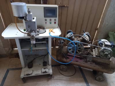Pearl's machine with air compressor