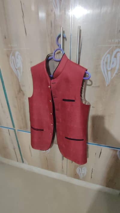 Maroon Red Waistcoat