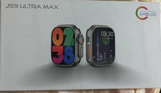 JS9 Ultra Max Smart Watch – AMOLED Display | Brand New Sealed Pack |