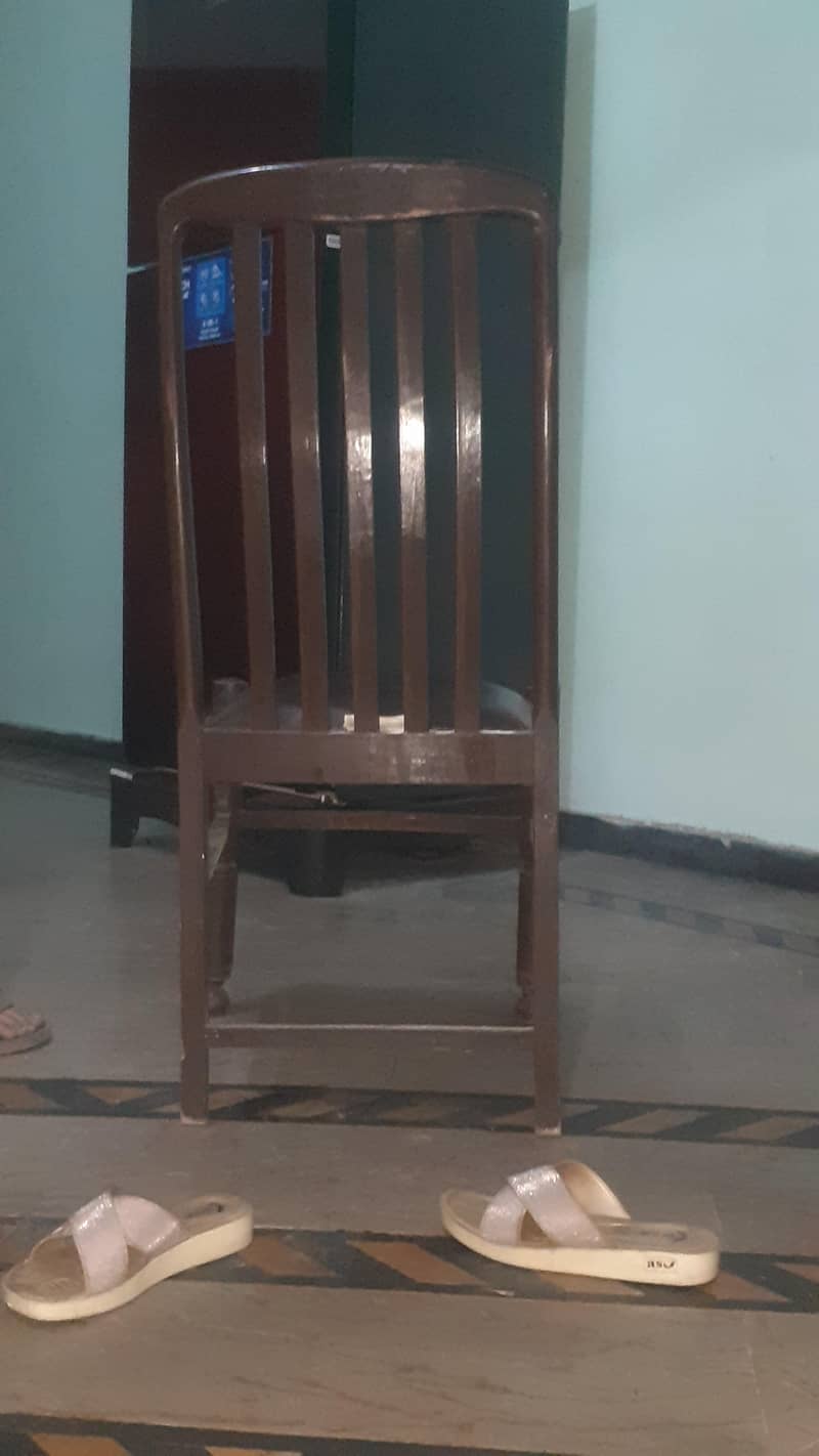 Solid Wooden 5 chairs 1