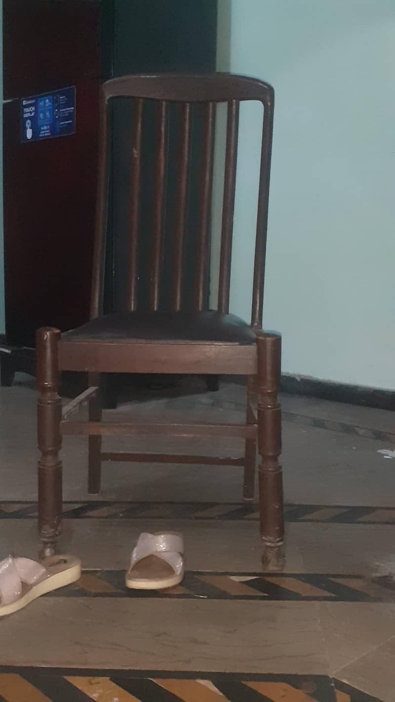 Solid Wooden 5 chairs 2