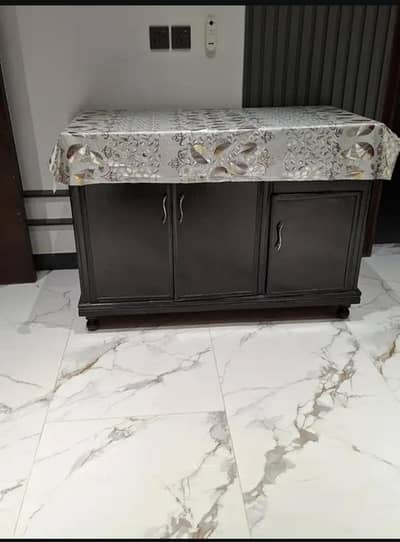 Wood Iron Stand New condition For sale
