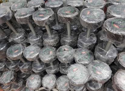 RUBBER DUMBELLS WITH CASH ON DELIVERY SERVICE.