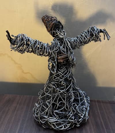 Handmade Wire Deer Sculpture