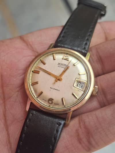 roamer 44 jewels rotodate swiss