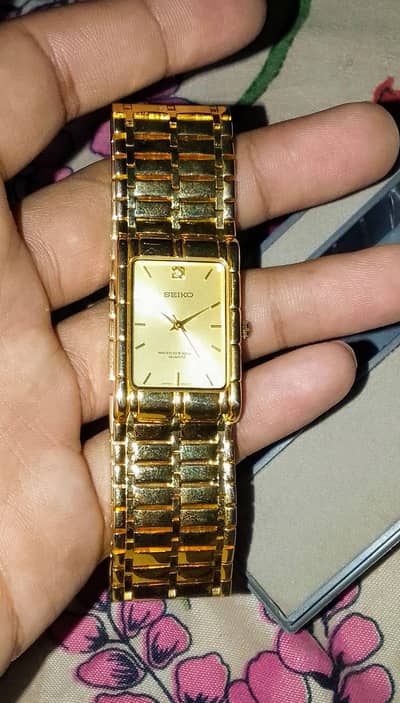 Limited Edition Seiko Original 14K Gold Plated Watch