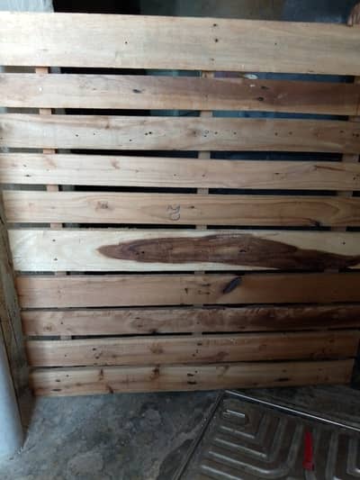 Wooden bed