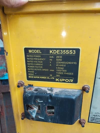 Generator 35kva all okay good condition