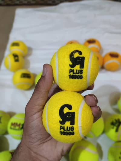 CA Plus 1000 Original Tennis Cricket Balls | Pack of 3