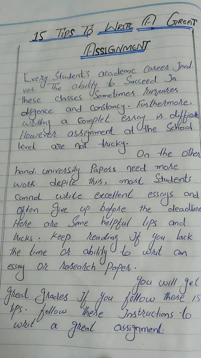 Bachelor English spiring assignment