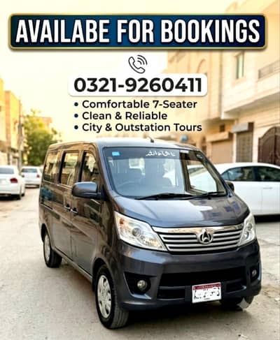 Changan Karavaan 7 Seater  Available for Rent/Bookings