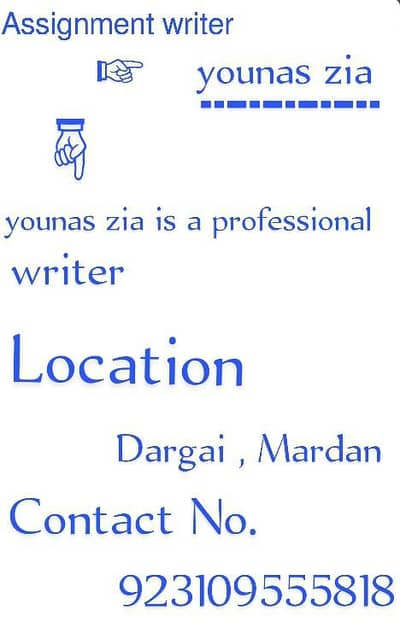 Assignment writing