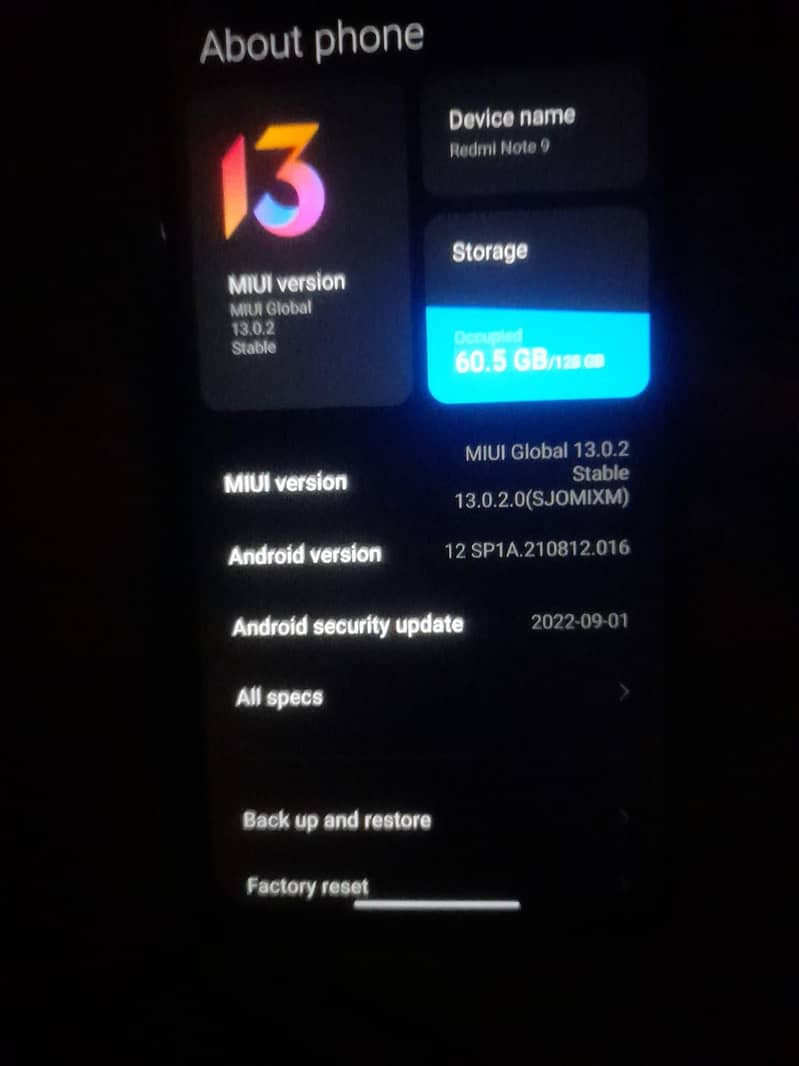 Xiaomi Redmi Note 9 0