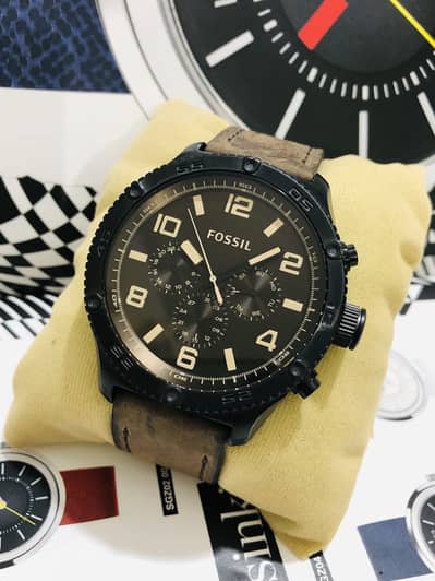 FOSSIL ORIGINAL-NEW WATCH-CHRONOMETER FUNCTION-SEIKO CITIZEN CASIO