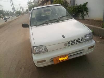 Suzuki Mehran 1990 model white colour good condition. only petrol