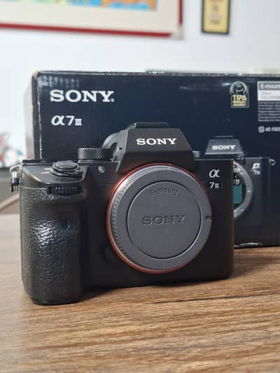 Sony A7iii body for sale with complete box & accessories