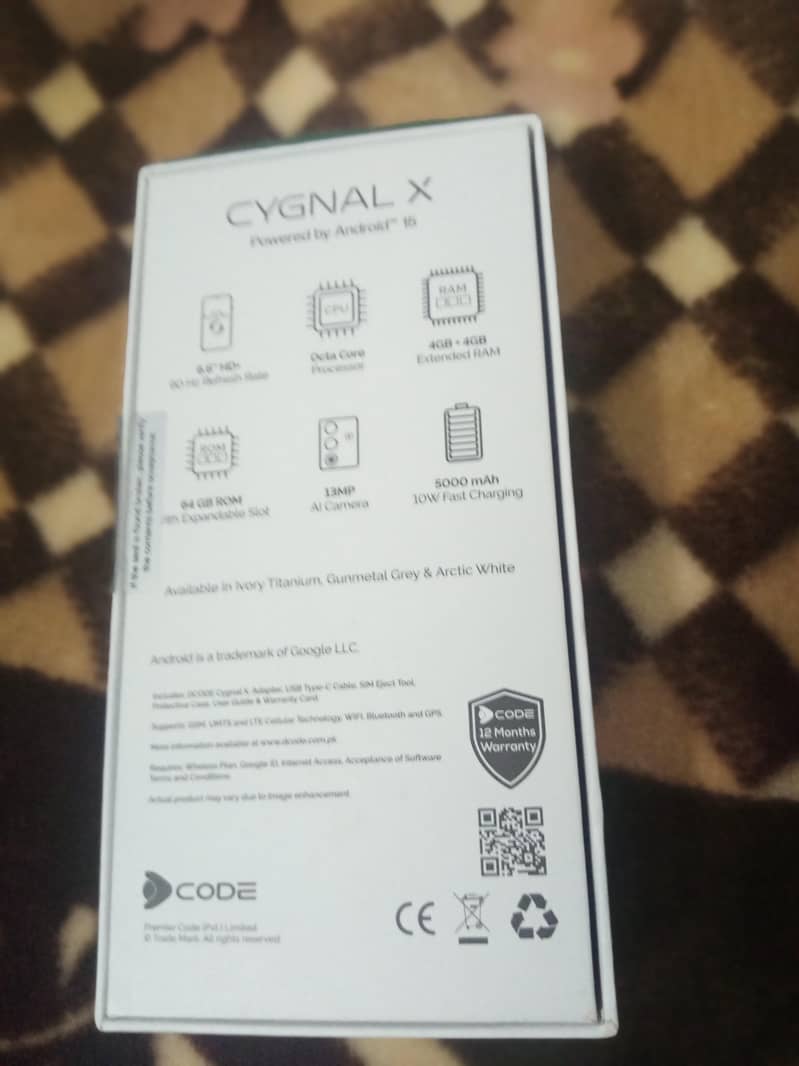 Dcode Cygnal x just box opened memory 4+4/64 1