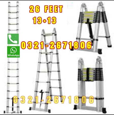 ALMUNIUM LADDER 26 FT. BEST FOR CLEANING GYM AND OTHER USED