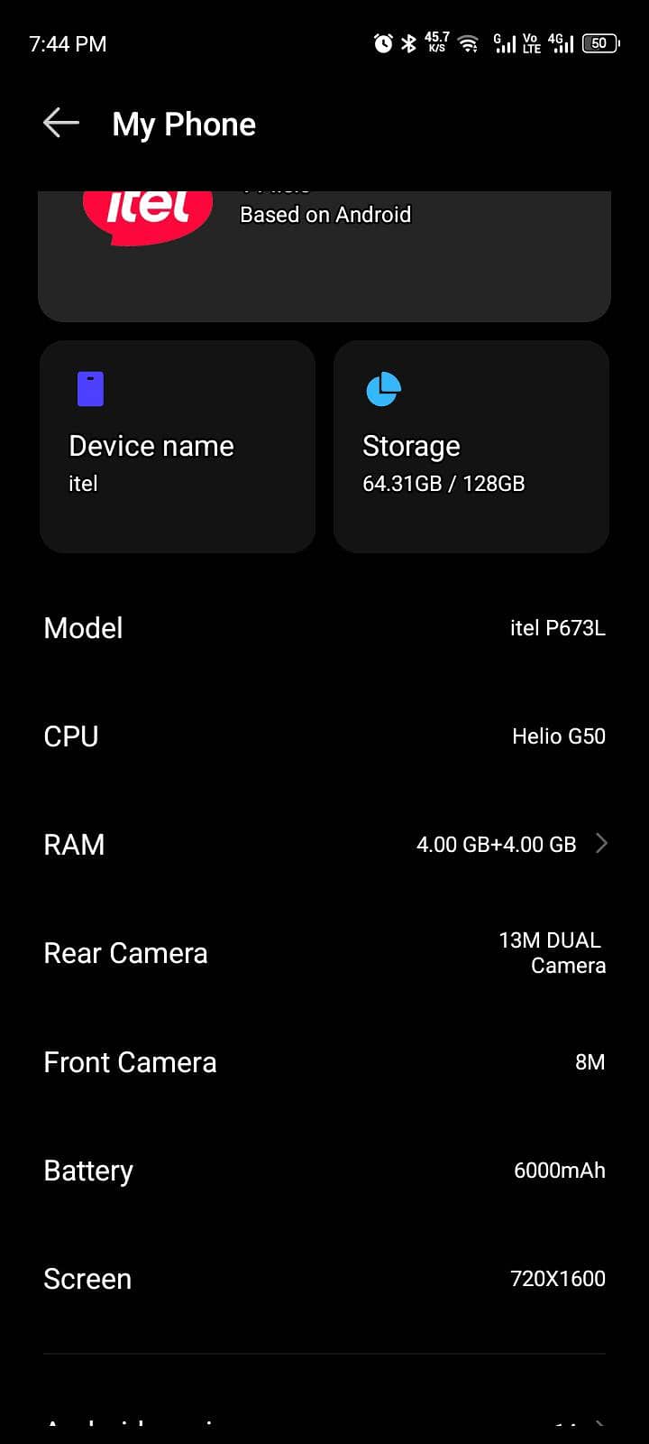 Itel P70 1