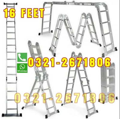 Almunium Multi Purpose Ladder 16 Feet