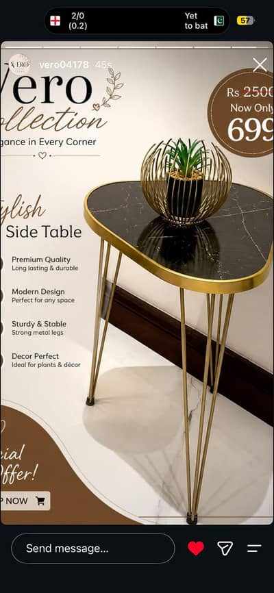 Vero Collection – Stylish Modern Side Table