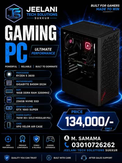 RYZEN 5 3600 + GTX 1660 SUPER GAMING BUILD