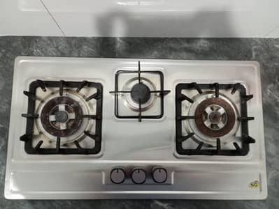 3 Burner Hob (Chulha) Natural Gas (Sui Gas) 10/10 Condition