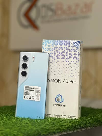 Tecno Camon 40 Pro 8GB Ram 256GB Storage With Box & 45W Charger
