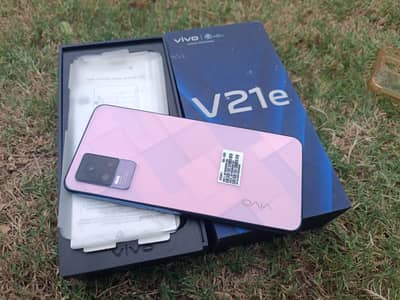 Vivo V21e pta approved full box 8+4gb/128gb.