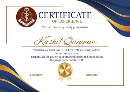 CV, logo & all kinds of certificate