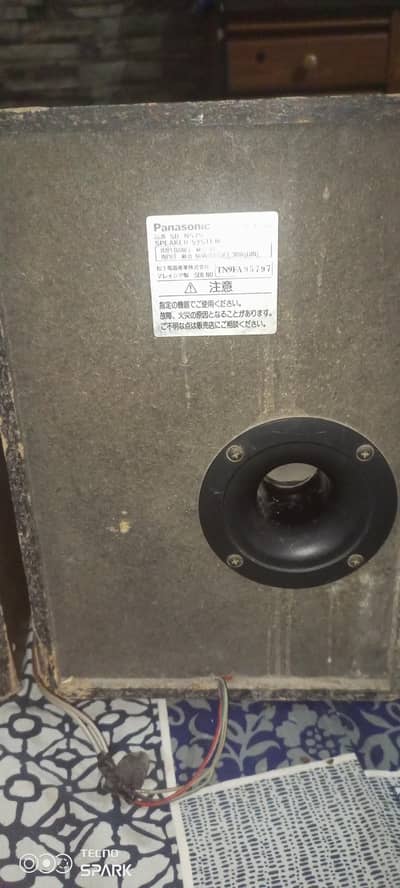 Panasonic speaker tweeter and woofer ok sound