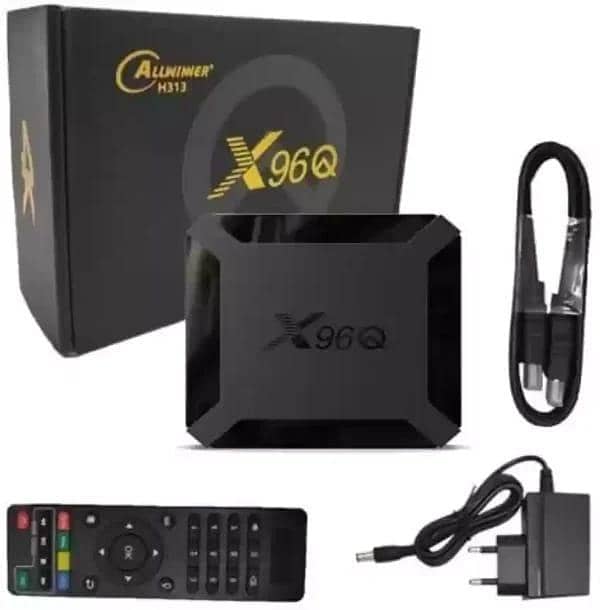 Original X 96 Android Box 8 GB ram 128 Gb StorageDescription -Special Original X96Q 4K Ultra HD Smart Android 10.0 TV Box - All winners H313 Quad-Core, 8GB eMMC, 2.4G WiFi Media Player