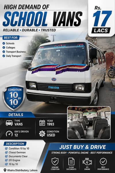 high demand of school vans