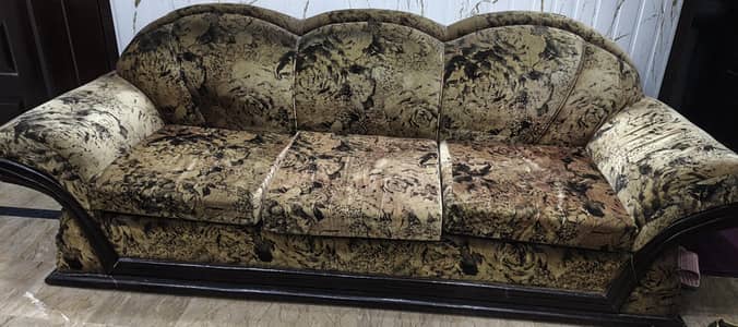 3+2+1 Sofa Set for Sale | Wooden Frame