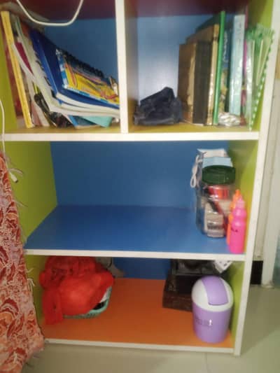 Beautiful colourful shelves