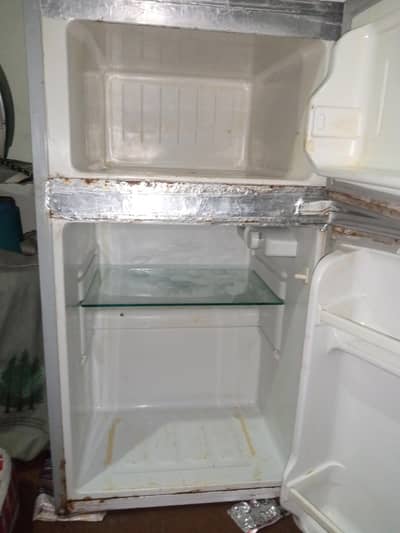 mini fridge double door non invertor