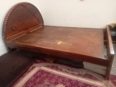 Double Bed in Wood