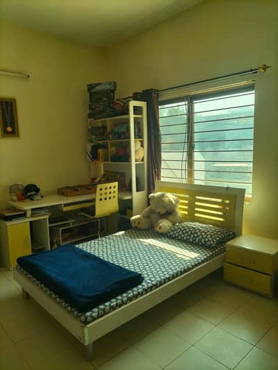 kids Bed with Study Table, chair and shelf