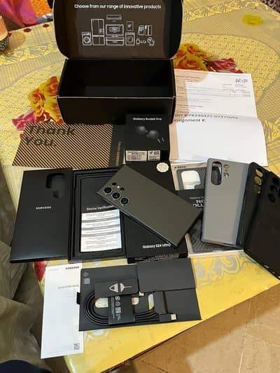 Samsung Mobile S24 Ultra pta approved with box urgent sale