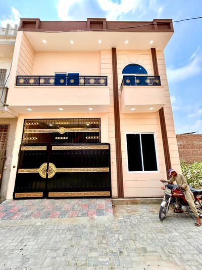 Hassan town Rafi qamar road new brand luxury 4 marly Sami double story house for sale