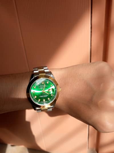 rolex green dial watch