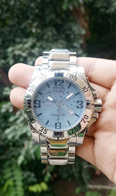ORIGINAL INVICTA CHRONOGRAPH 50MM SIZE HEAVY WEIGHT WATCH 03432655513