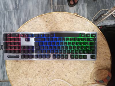 RGB gaming wireless keyboard and non wireles mouse for gaming in combo