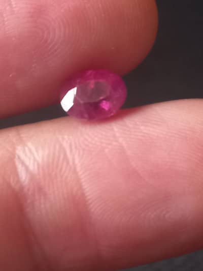 Quality Afghan Ruby, Pinkish Red, 1.75 carat