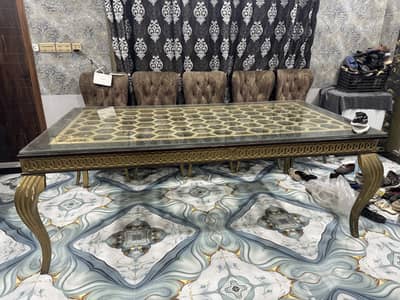Dining table with chair