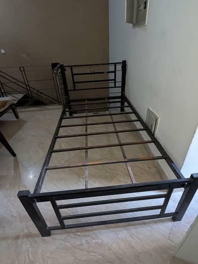 Single Bed 2 ,  Good Quality Iron .