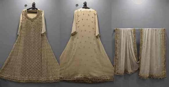 Stunning Gold fully Embellished Bridal Formal/Maxi dress