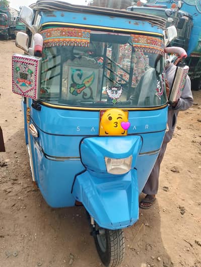 sazgar 6 seater rishkaw for 2023 end condition like zero meter